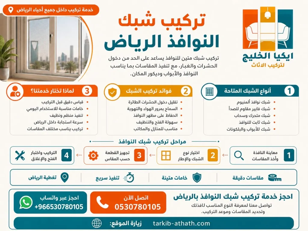 تركيب شبك النوافذ الرياض